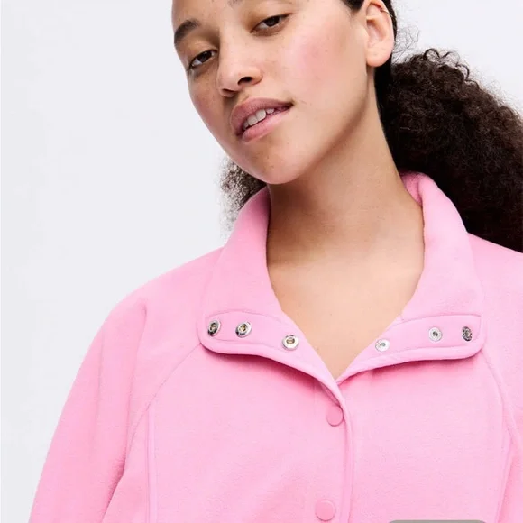 Outdoor voices RecFleece Snap Jacket in sorbet - Picture 4 of 4